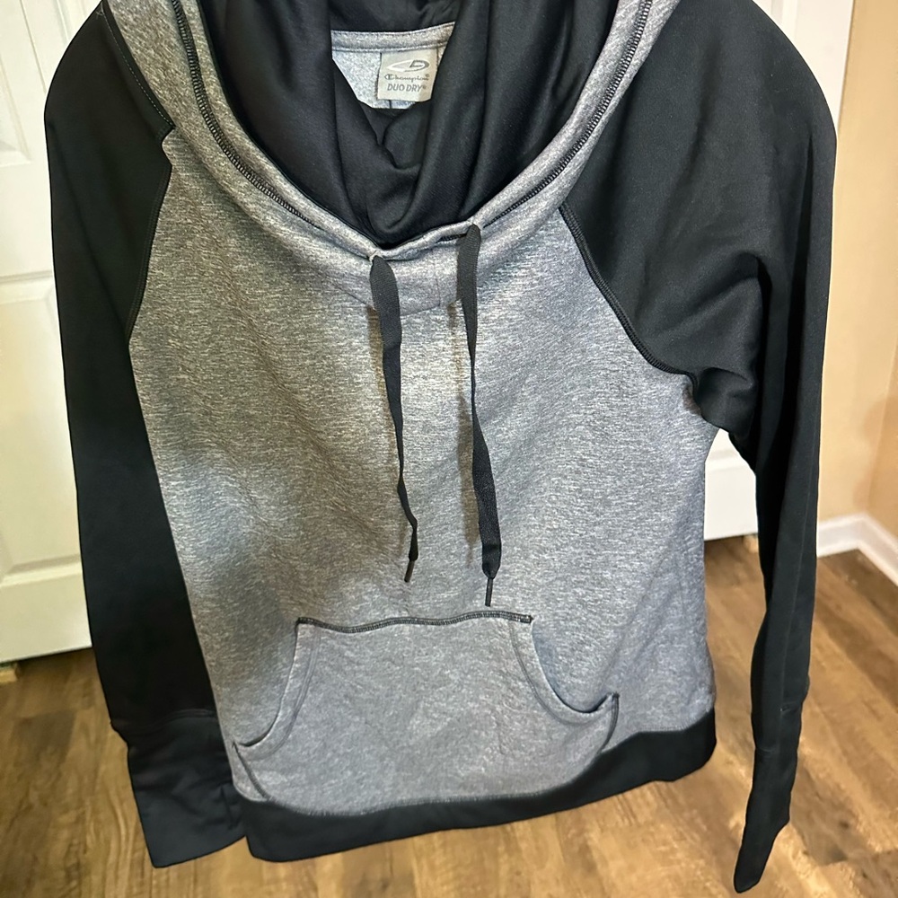 Champion Black and Gray Sweatshirt